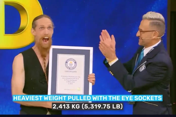 Heaviest Weight Lifted with Eye Sockets - New World Record