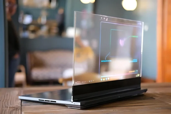 Lenovo Transparent Laptop